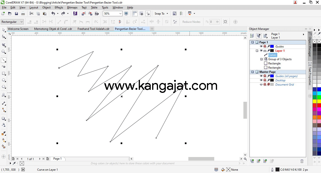 pengertian bezier tool
