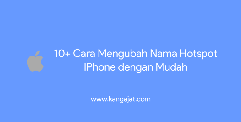 cara mengubah nama hotspot iphone