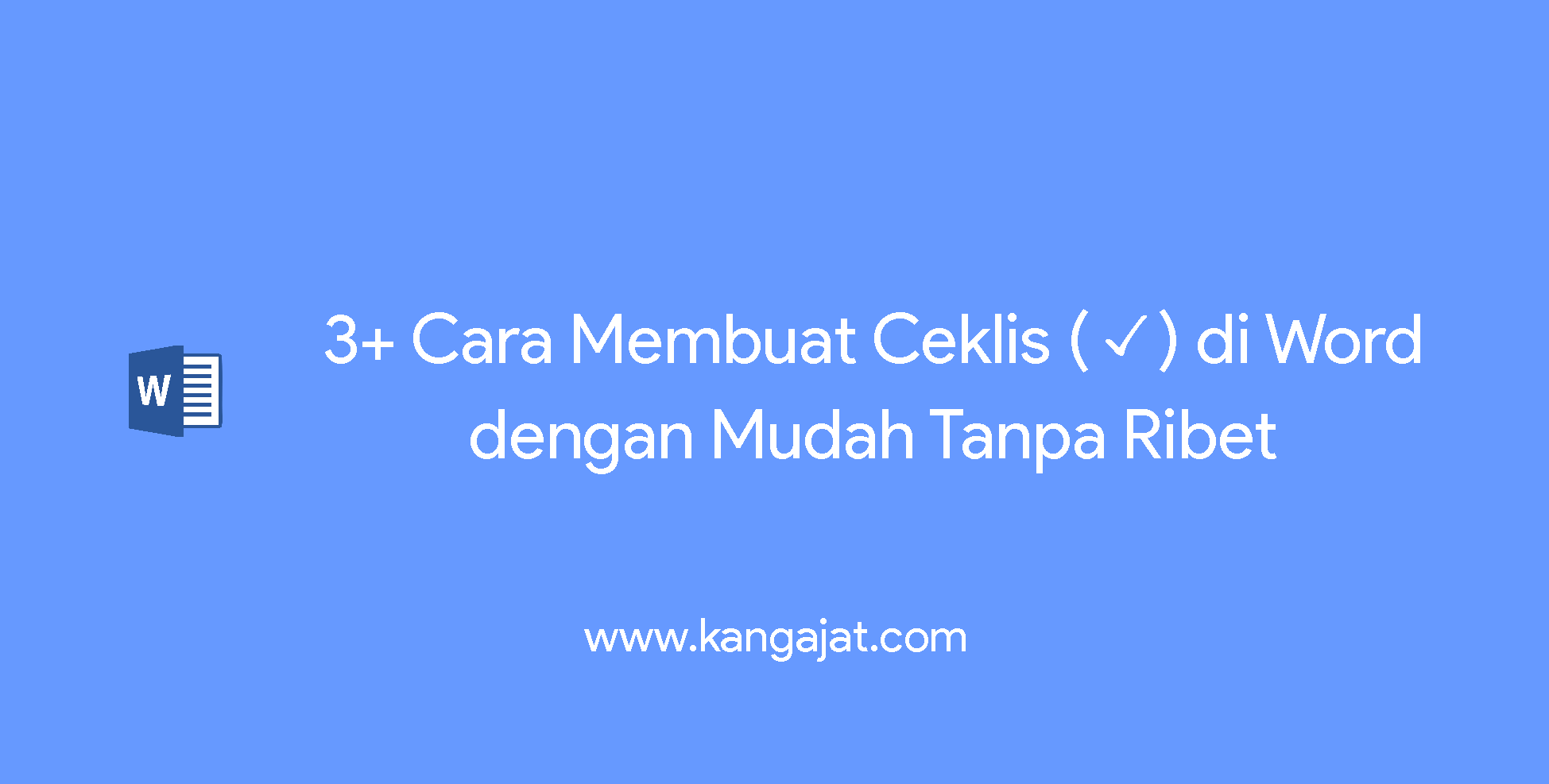 cara membuat ceklis di word